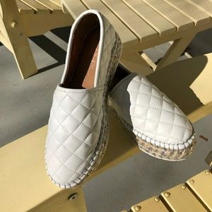 J Slides (anthro) Renata white espadrilles